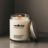 Basement : Vanilla Lux : Cam Kavanozda Kokulu %100 Soya Mum (Vanilya, Sandal, Karamel, Nar) - 1 Adet