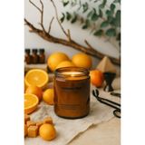 Basement : Vetiver Lux : Amber Cam Kavanozda : Kokulu Soya Mum (Narenciye, Greyfurt, Sandal Ağacı, Musk) - 1 Adet
