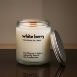 Basement : White Berry : Cam Kavanozda Kokulu %100 Soya Mum (Böğürtlen, Sedir, Vetiver, Defne Yaprağı) - 1 Adet