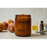 Basement : Yellow Peach : Amber Cam Kavanozda : Kokulu Soya Mum (Şeftali, Bal Özü, Kiraz Çiçeği) - 1 Adet