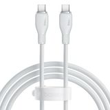 Baseus 1.2 mt Beyaz Pudding Type-C to Type-C Hızlı Şarj Kablosu