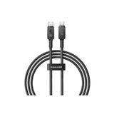 Baseus 1mt 100w Mega Hızlı Type-c To Type Şarj Kablosu, E-marker Çipli Aramid Fiber Kablolu Type C K