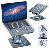 Baseus Ayarlanabilir Dizüstü Bilgisayar Standı, 360 Derece Dönebilen Ayarlanabilir Dizüstü Bilgisayar Standı (Üç Katlı Versiyon) MacBook Air Pro, Dell XPS, HP vb. için Ergonomik Katlanabilir Stand