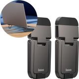 Baseus Baseus 2 Adet 5mm 3m Yapışkanlı Katlanabilir Ultra Mini Laptop Standı,portatif Laptop Standı - Siyah