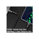 Baseus Baseus Cafule Pd2.0 100w Flash Şarj Usb Type-c Kablo (20v 5a) 2 Metre