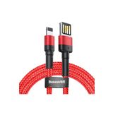 Baseus Cafule 2.4 A Lightning Kırmızı 1 m Şarj Kablosu