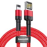 Baseus Cafule Special Edition Kırmızı 1 mt 2.4 A Şarj & Data Aktarım Kablosu