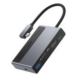 Baseus CAHUB-DA0G Magic Type-C Girişli 6 in 1 Gri Hub