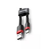 Baseus CATKLF-U91 Cafule Type-C 3 m Kırmızı Siyah USB Şarj ve Data Kablosu