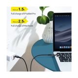 Baseus CATLYW-01 2in1 USB Type C + Lightning USB Kablo - Siyah