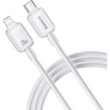 Baseus Crystal Hızlı Type c den Lightning (IP) 20w 1metre Şarj Kablosu Beyaz