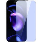 Baseus Crystal İphone 15 Pro Max Full Koruma Anti Mavi Işık Tempered Cam Ekran Koruyucu 2 Adet Set-(5775)