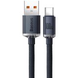 Baseus Crystal Shine 100w Usb To Type-c Hızlı Şarj Kablo 1.2 Mt - Siyah (iPhone ile uyumlu değildir)