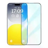 Baseus Crystalline İphone 15 Pro Max Full Koruma Anti Mavi Işık Tempered Cam Ekran Koruyucu-(5775)