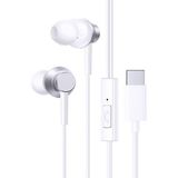 Baseus Encok CZ11 Type-C Mikrofonlu Kablolu Stereo Kulaklık Beyaz Mükemmel Ses Kalitesi