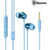 Baseus Encok H13 3.5 mm Auriculares Fone De Ouvido Jack Mikrofonlu Mavi Kulak İçi Kulaklık