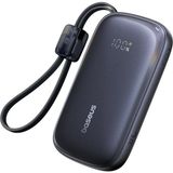 Baseus EnerFill FC21 QPow3 Ultra 10.000 mAh 22.5W Kapasiteli Powerbank - Siyah Dijital Göstergeli - Koyu Gri