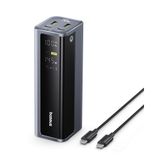 Baseus EnerGeek 145 W 20800 mAh Laptop Powerbank, Harici Batarya 2X USB-C PD 3.0 100W Maksimum Hızlı Şarj, Dijital Ekran, MacBook Pro, Dell, HP, SteamDeck, iPhone 16/15/14/13, Samsung ile Uyumlu