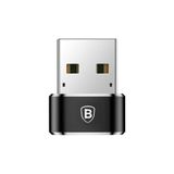 Baseus Erkek Usb - Dişi Type-c Çevirici Dönüştürücü Adaptör Siyah