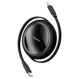 Baseus Free2Pull USB C'den IP'ye Geri Çekilebilir Şarj Kablosu 20 W