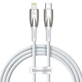 Baseus Glimmer 20W Type-C TO 1 m Beyaz Lightning Şarj Kablosu
