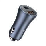 Baseus Golden Connector Pro Usb-A+ Usb-C 40W Araç Şarjı - Koyu Gri