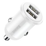 Baseus Grain Pro 2xusb 4.8a Araç Şarj Cihazı Beyaz