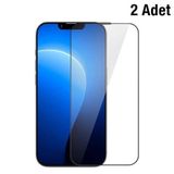Baseus iPhone 14 Plus/13 Pro Max 6.7 0.3mm Full Koruma Tempered Cam Ekran Koruyucu 2 Adet Set-(5775)