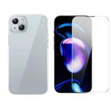 Baseus İphone 15 Plus Schott Serisi Şeffaf Silikon Kılıf + Tempered Ekran Koruyucu Set-1852
