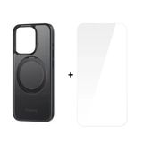 Baseus İphone 15 Plus Skyring Serisi Standlı Magsafe Manyetik Kılıf + Tempered Ekran Koruyucu Set-1852