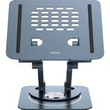 Baseus Katlanabilir Dizüstü Bilgisayar ve iPad Tablet Standı, 360 Derece Döndürülebilir - Gri