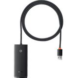 Baseus Lite 4 in 1 Multifonksiyonal Usb-A Siyah Çoklayıcı Hub