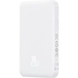 Baseus Magnetic Mini Wireless – 5.000 mAh 20W Kablosuz Powerbank – Stellar White - Beyaz