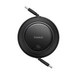 Baseus P10364500113-00 Free2 Pull Mini Kablolu Usb-C 100W Şarj Kablosu Siyah (Kdo)