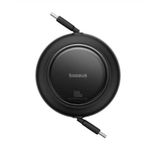 Baseus P10364500113-00 Free2 Pull Mini Kablolu Usb-C 100W Şarj Kablosu Siyah