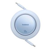 Baseus P10364500313-00 Free 2 Pull Mini Geri Çekilebilir USB-C 100 W 2 mt Mavi Şarj Kablosu
