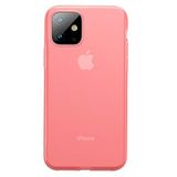 Baseus Pembe Liquid Silica Gel iPhone 11 Pro Max Cep Telefonu Kılıfı