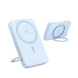 Baseus Picogo Qi2 Magsafe 5000 Mah 20W Powerbank Stand Özellikli + Type C To C Kablo - Mavi