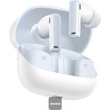 Baseus Profesyonel Anc Gürültü Engelleyici 2 Modlu Kulakiçi 5.3 Bluetooth Kulaklık Titanyum Diyafram - Beyaz