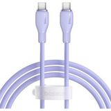 Baseus Pudding Hızlı Şarj Özellikli Usb Type-C 100W 1.2M Mor Kablo