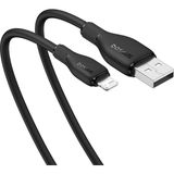 Baseus Pudding Serisi Usb To iPhone uyumlu Lightning USB iPhone Uyumlu 2.4 Amper Hızlı Şarj ve Data Aktarım Kablosu iPhone 14 , 13 ,12 11 ,x , 7 , 8 , 6 uyumlu SİYAH - Siyah - Usb to Lightning