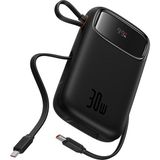 Baseus Qpow2 30w 10.000 mah Siyah Powerbank