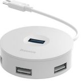 Baseus Round Box Hub Beyaz Adaptör