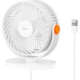 Baseus Serenity USB Soğutucu Ev Ofis Masaüstü Beyaz Fan Mini Vantilatör