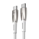 Baseus Süper Hızlı 100W 1 Metre Type C To Type Şarj ve Data Kablosu, Kopmaz Halat Kablo 480 Mb Hızlı
