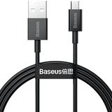 Baseus Superior Hızlı Şarj Özellikli Micro USB Kablosu 1m Siyah