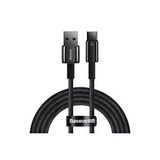 Baseus Tungsten Gold Usb To Type-C 100W 1M Hızlı Şarj Data Kablosu Siyah