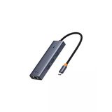 Baseus Ultra Joy Uzay Gri 6 in 1 Multifonksiyonal Type-C Hub Dock Station