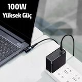 Baseus Zinc Manyetik Type-C To Dc Square Portu Lenovo Laptop Şarj Kablosu 100W 2M-1852