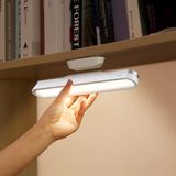 BASEUSONLINE Baseus Manyetik Şarjlı Kablosuz Çalışma Masası Lambası - Kademesiz Ayarlanabilir LED Işık Mutfak Makyaj Aynası Altı Gardırop Işığı Şarjlı - Beyaz